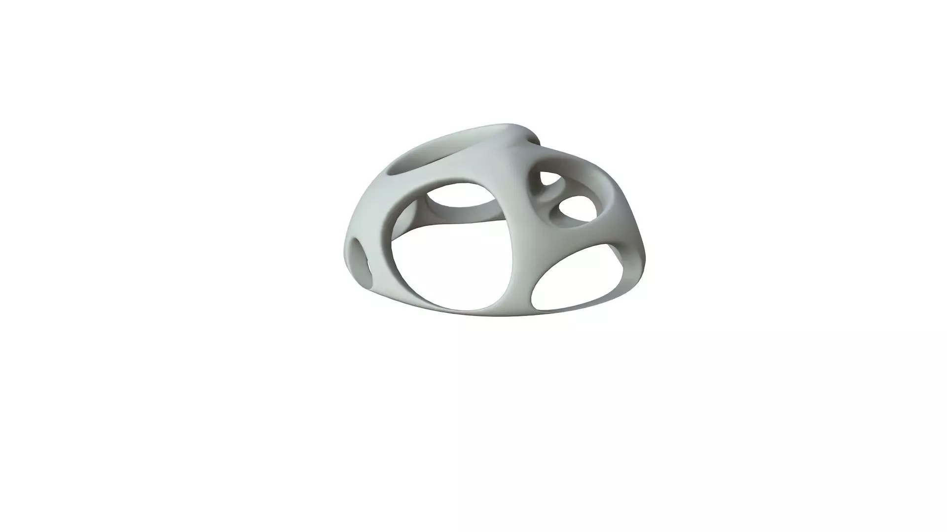 SciFi Cube Object No 52918 Low Poly Shape Low-poly 3D model_0