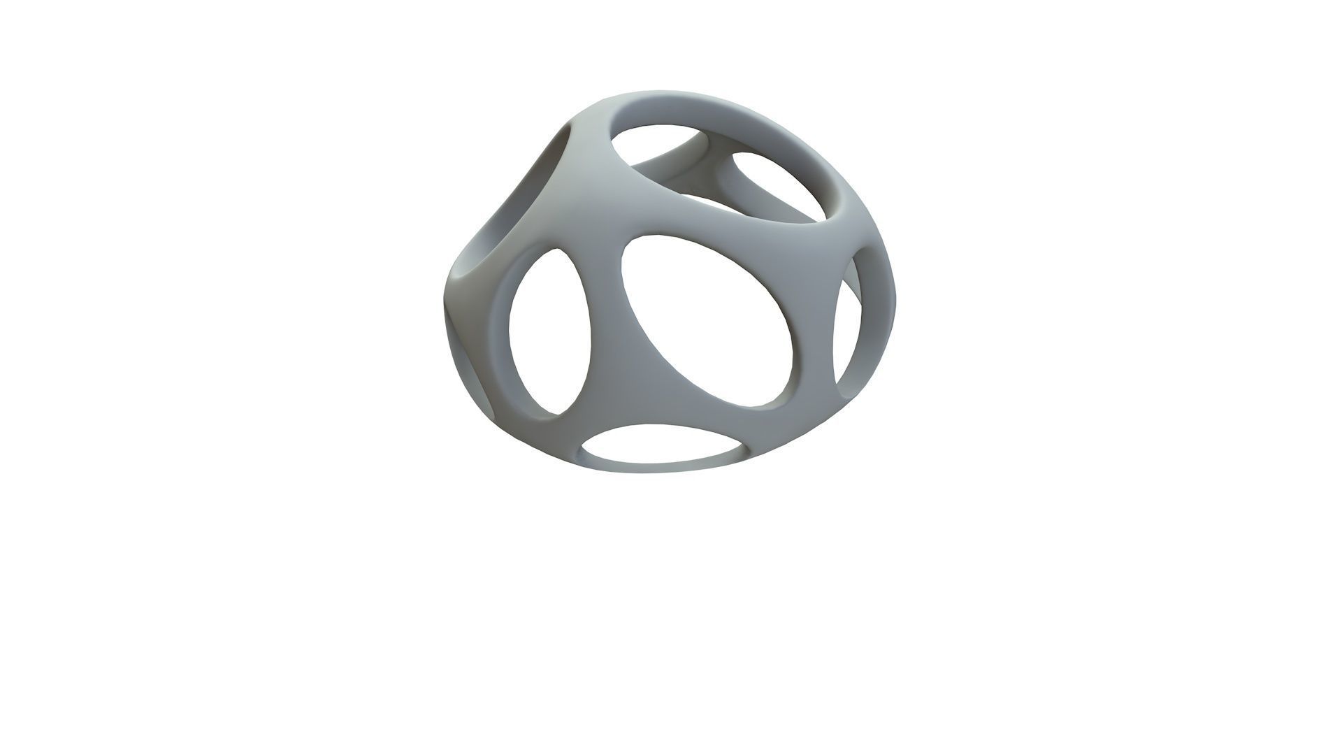 SciFi Cube Object No 52519 Low Poly Shape Low-poly 3D model_14