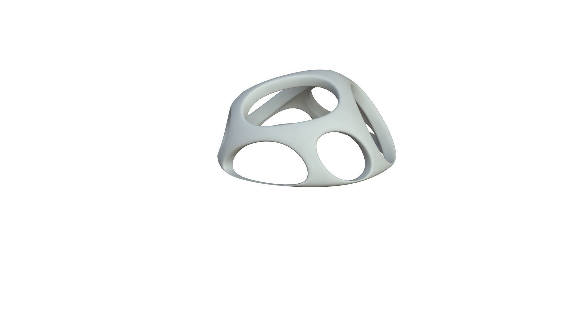 SciFi Cube Object No 52519 Low Poly Shape Low-poly 3D model_3