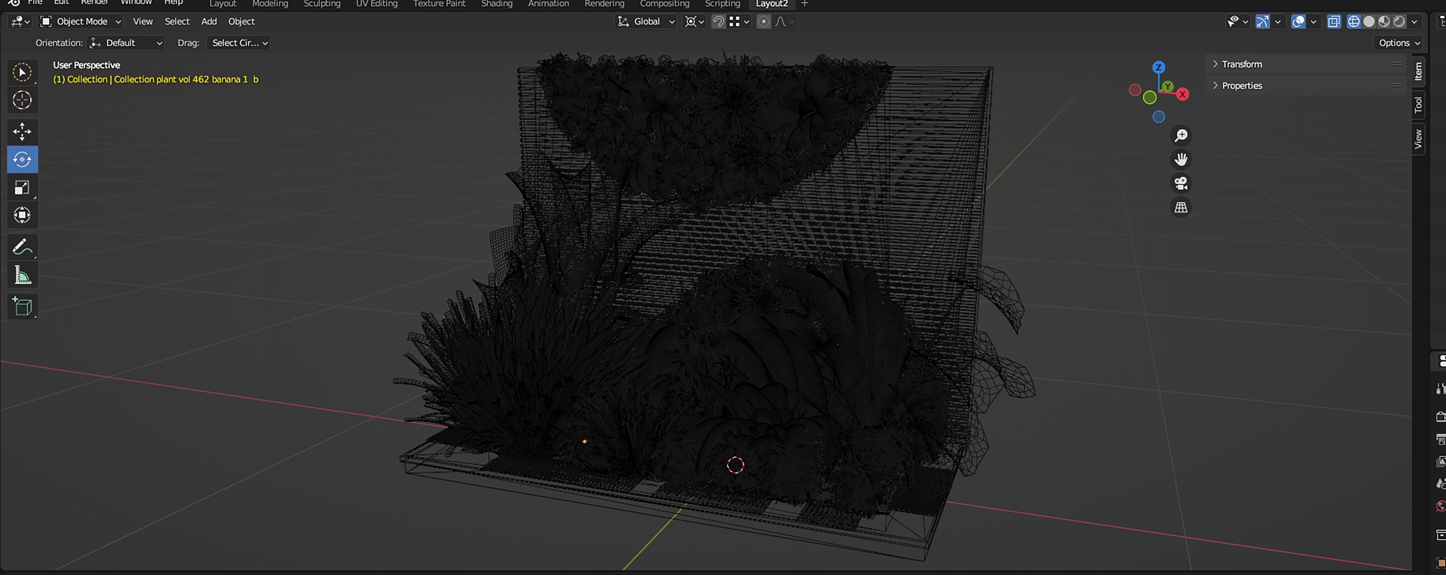 Collection plant vol 462 - blender model  3D model_7