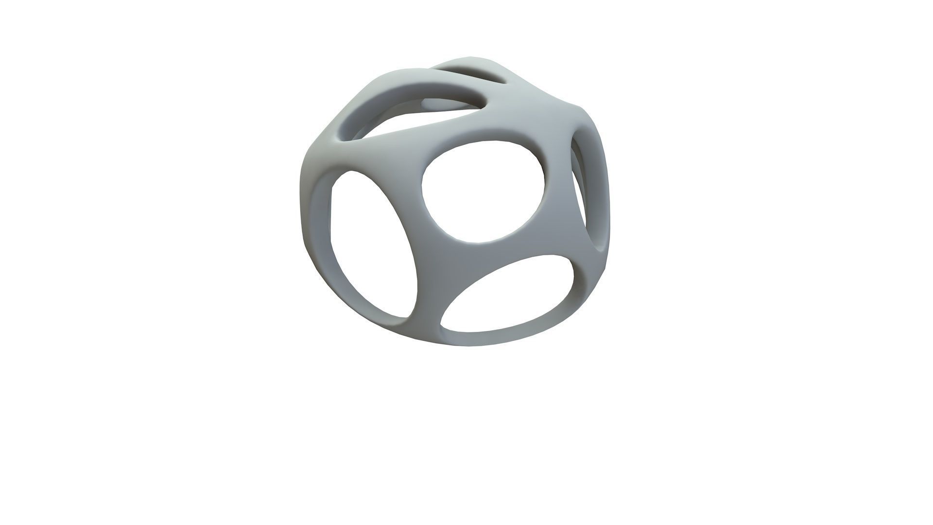 SciFi Cube Object No 52185 Low Poly Shape Low-poly 3D model_17