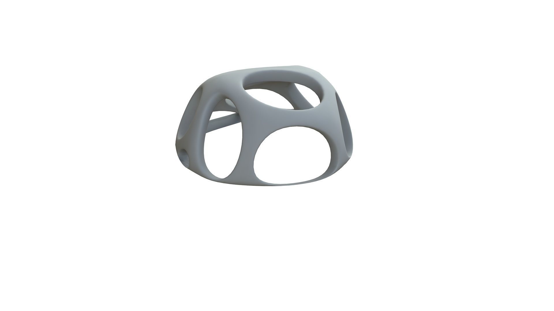 SciFi Cube Object No 51813 Low Poly Shape Low-poly 3D model_10