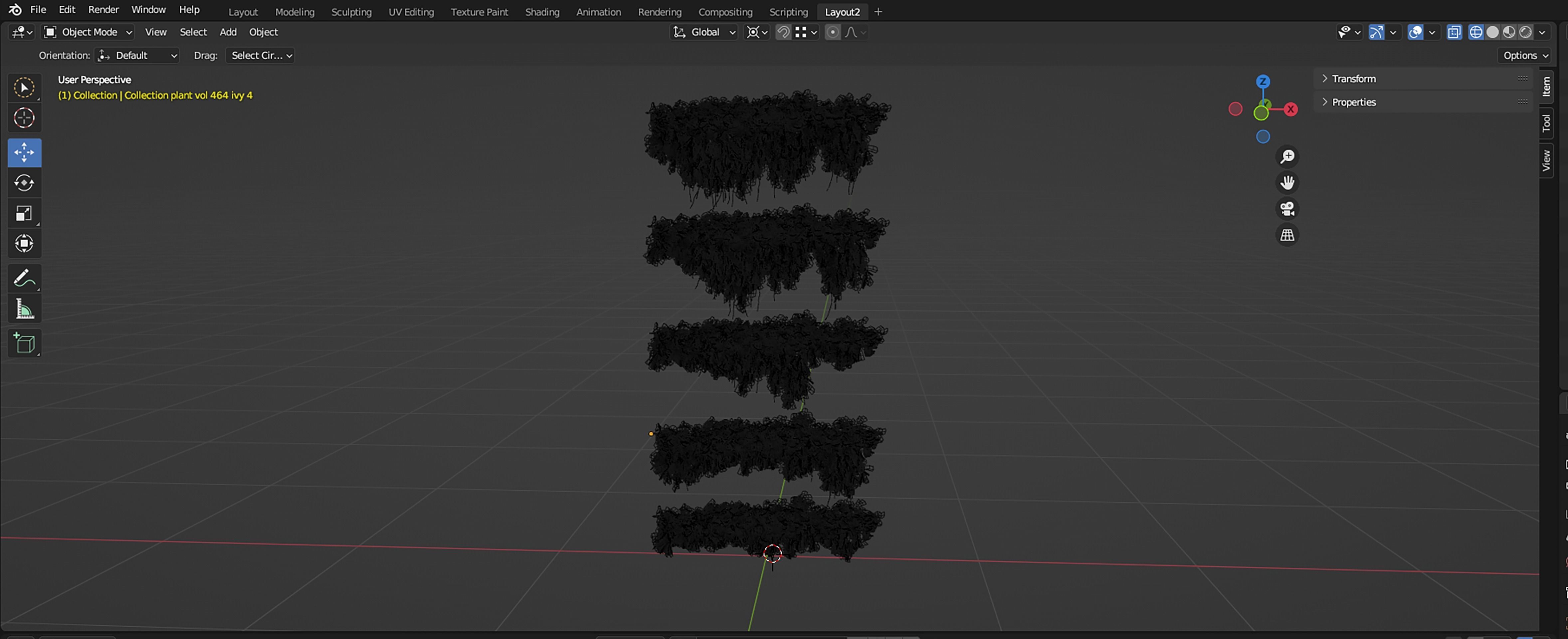 Collection plant vol 464 - blender model  3D model_8