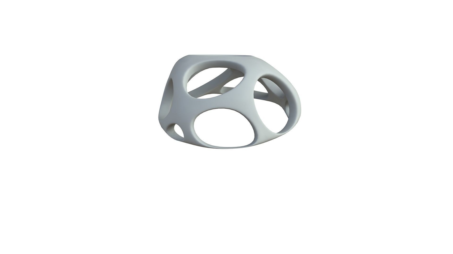 SciFi Cube Object No 51255 Low Poly Shape Low-poly 3D model_5