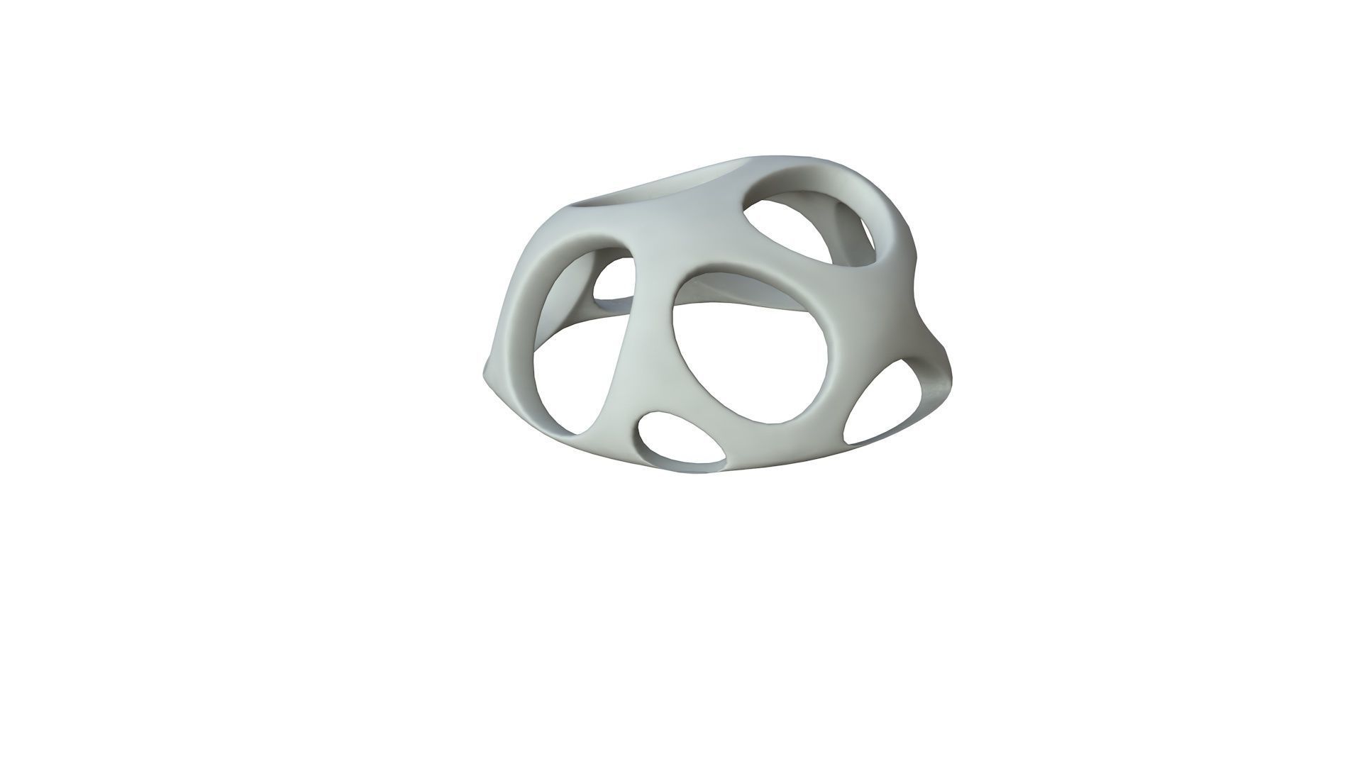 SciFi Cube Object No 51255 Low Poly Shape Low-poly 3D model_1