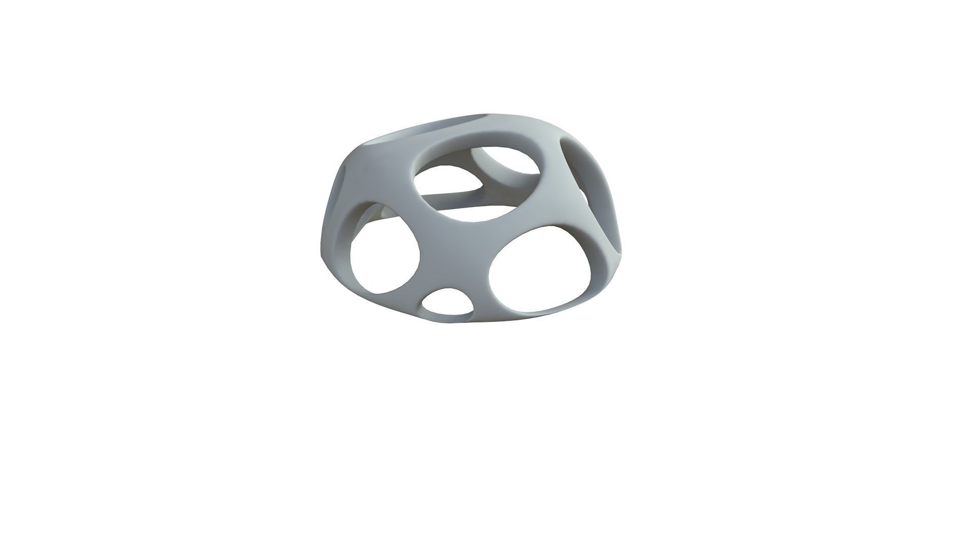 SciFi Cube Object No 51255 Low Poly Shape Low-poly 3D model_7