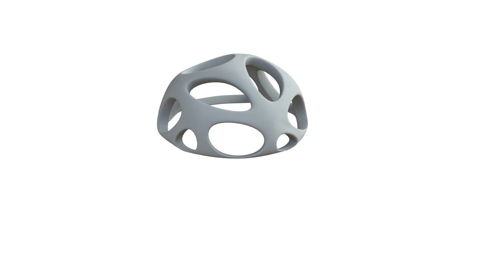 SciFi Cube Object No 51237 Low Poly Shape Low-poly 3D model_7