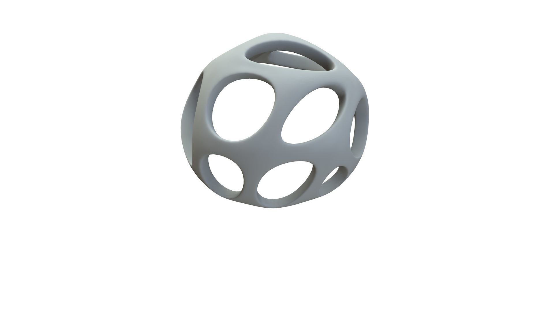 SciFi Cube Object No 51237 Low Poly Shape Low-poly 3D model_17