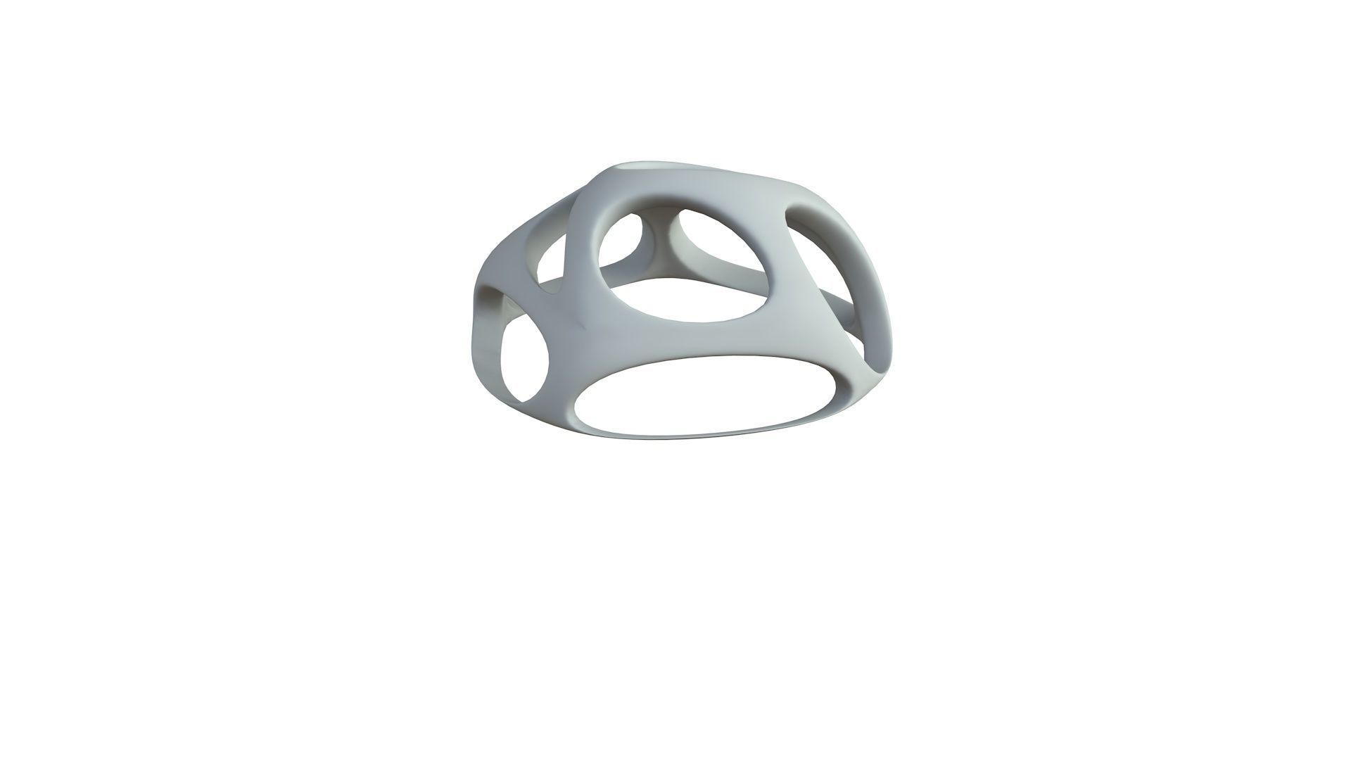 SciFi Cube Object No 51196 Low Poly Shape Low-poly 3D model_5