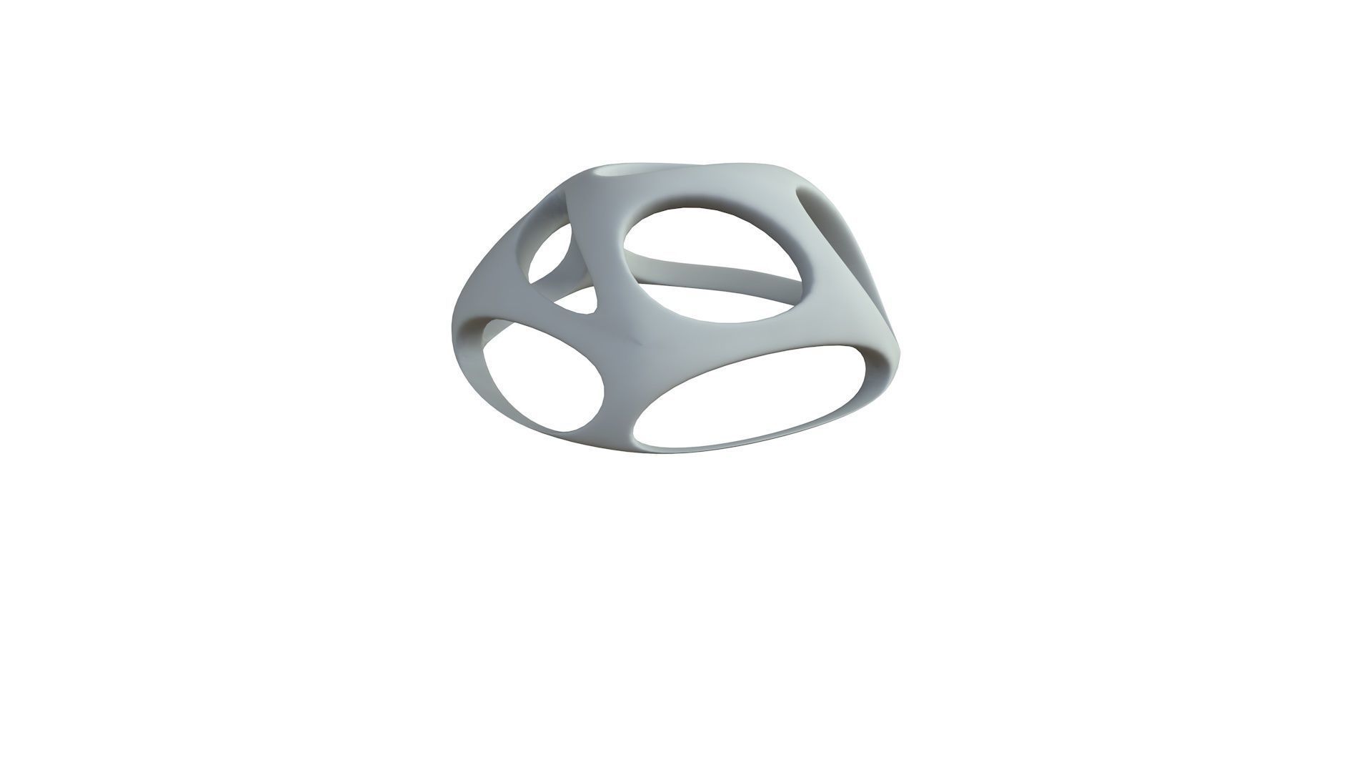 SciFi Cube Object No 51196 Low Poly Shape Low-poly 3D model_6