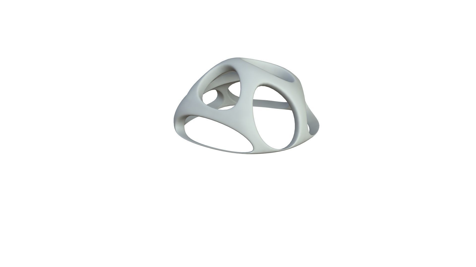 SciFi Cube Object No 51196 Low Poly Shape Low-poly 3D model_3