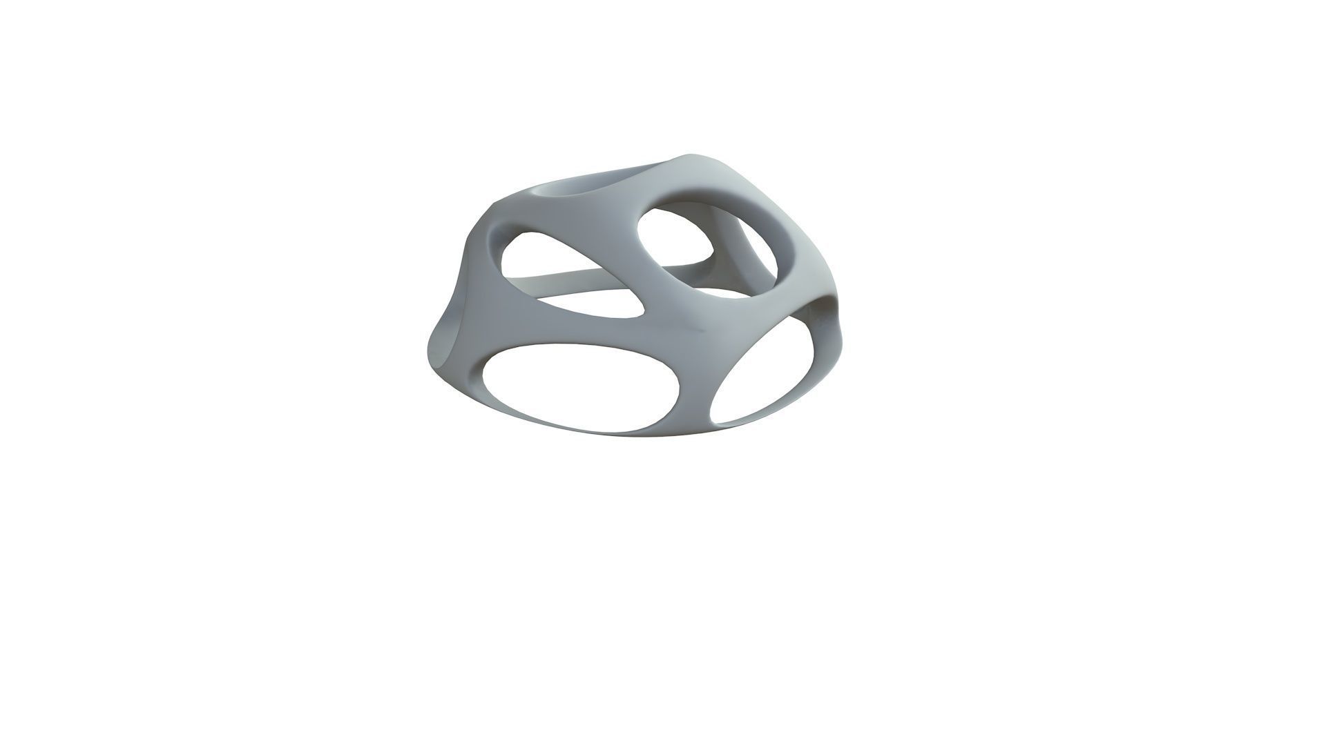 SciFi Cube Object No 51196 Low Poly Shape Low-poly 3D model_8