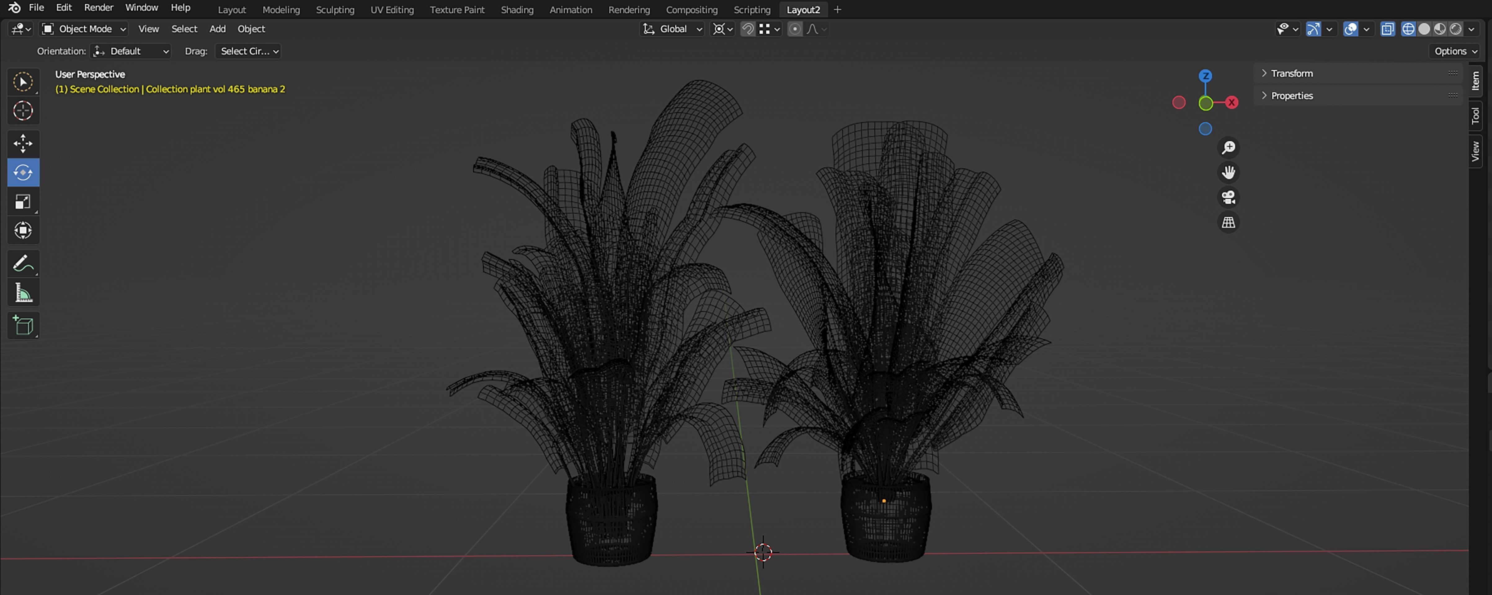 Collection plant vol 465 - blender model  3D model_7