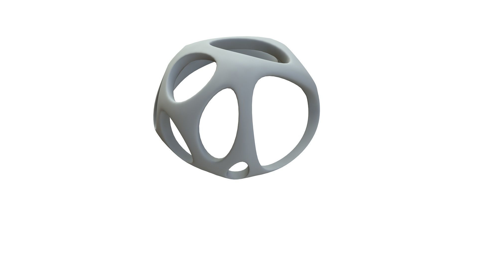 SciFi Cube Object No 49784 Low Poly Shape Low-poly 3D model_15