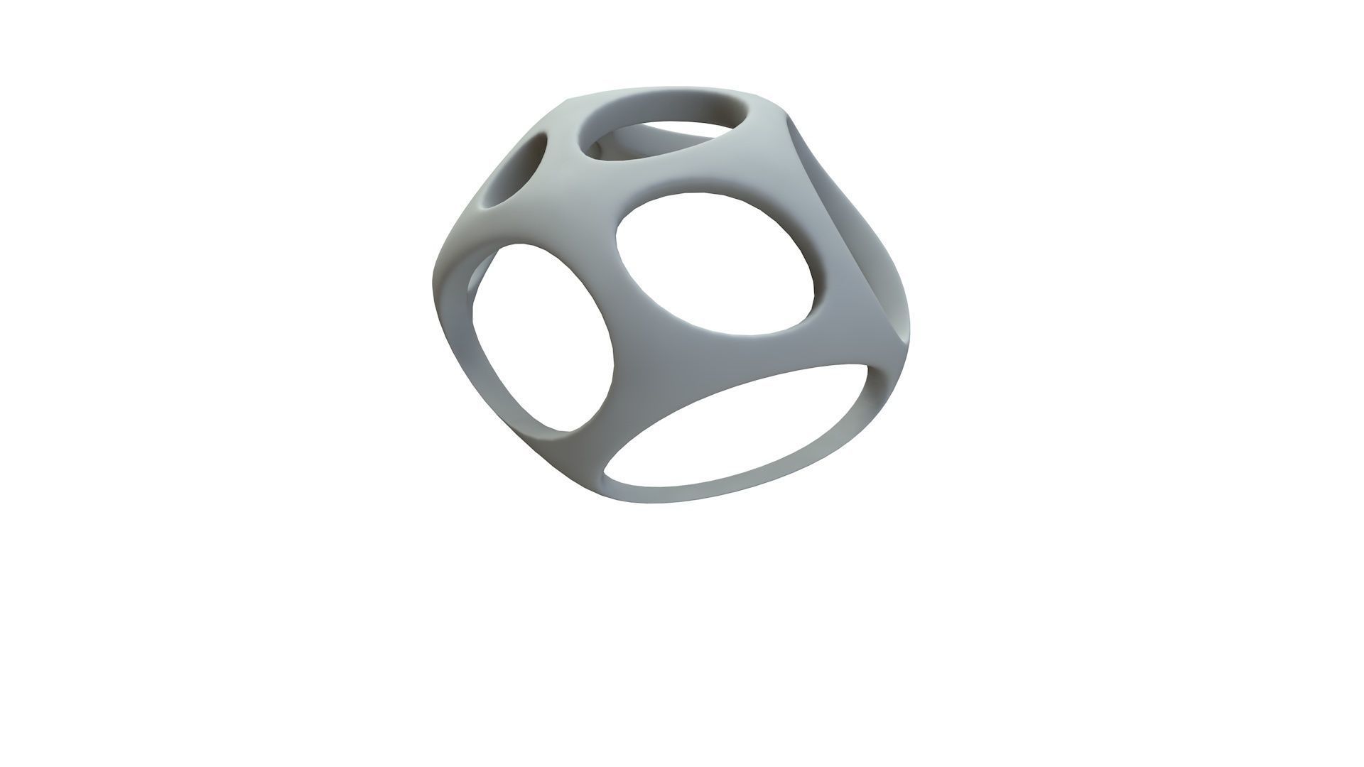 SciFi Cube Object No 49461 Low Poly Shape Low-poly 3D model_15