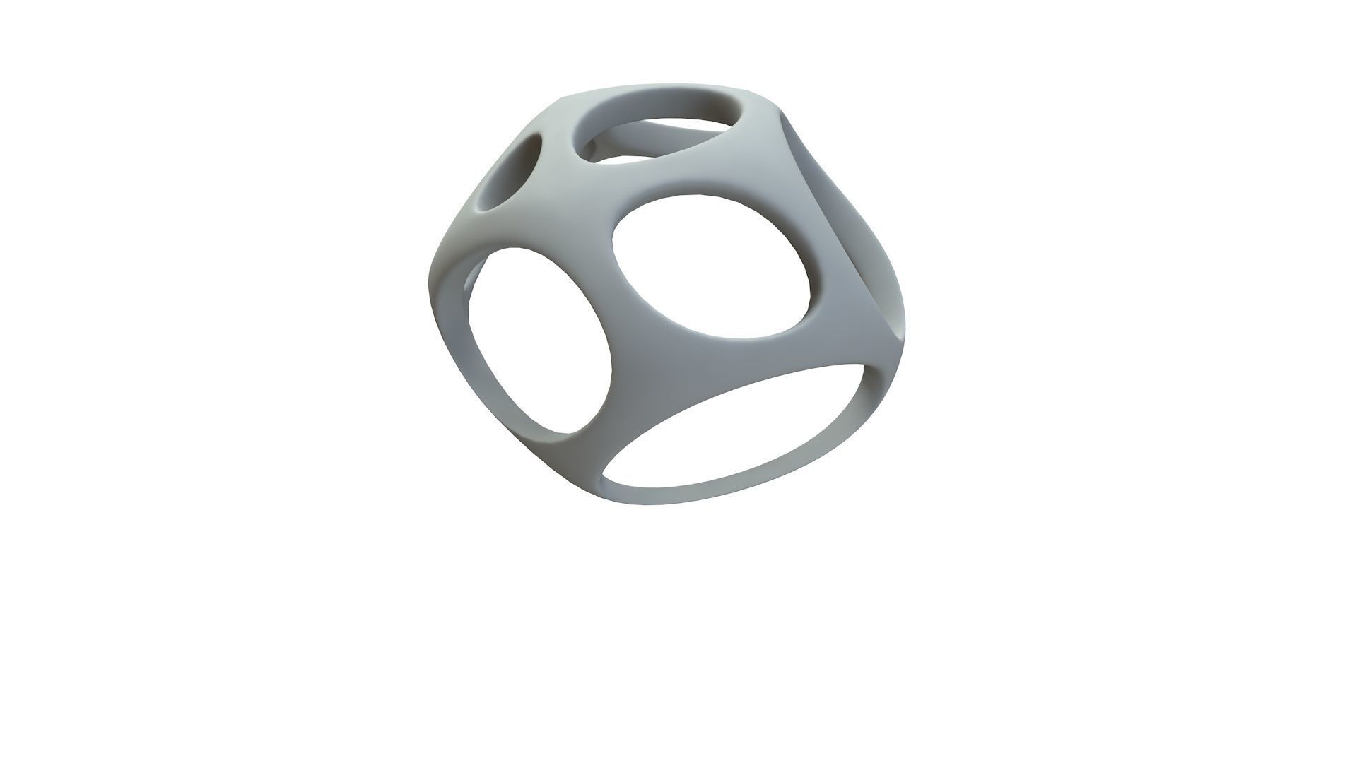 SciFi Cube Object No 49461 Low Poly Shape Low-poly 3D model_16