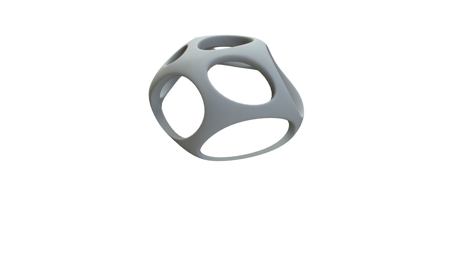 SciFi Cube Object No 49461 Low Poly Shape Low-poly 3D model_14