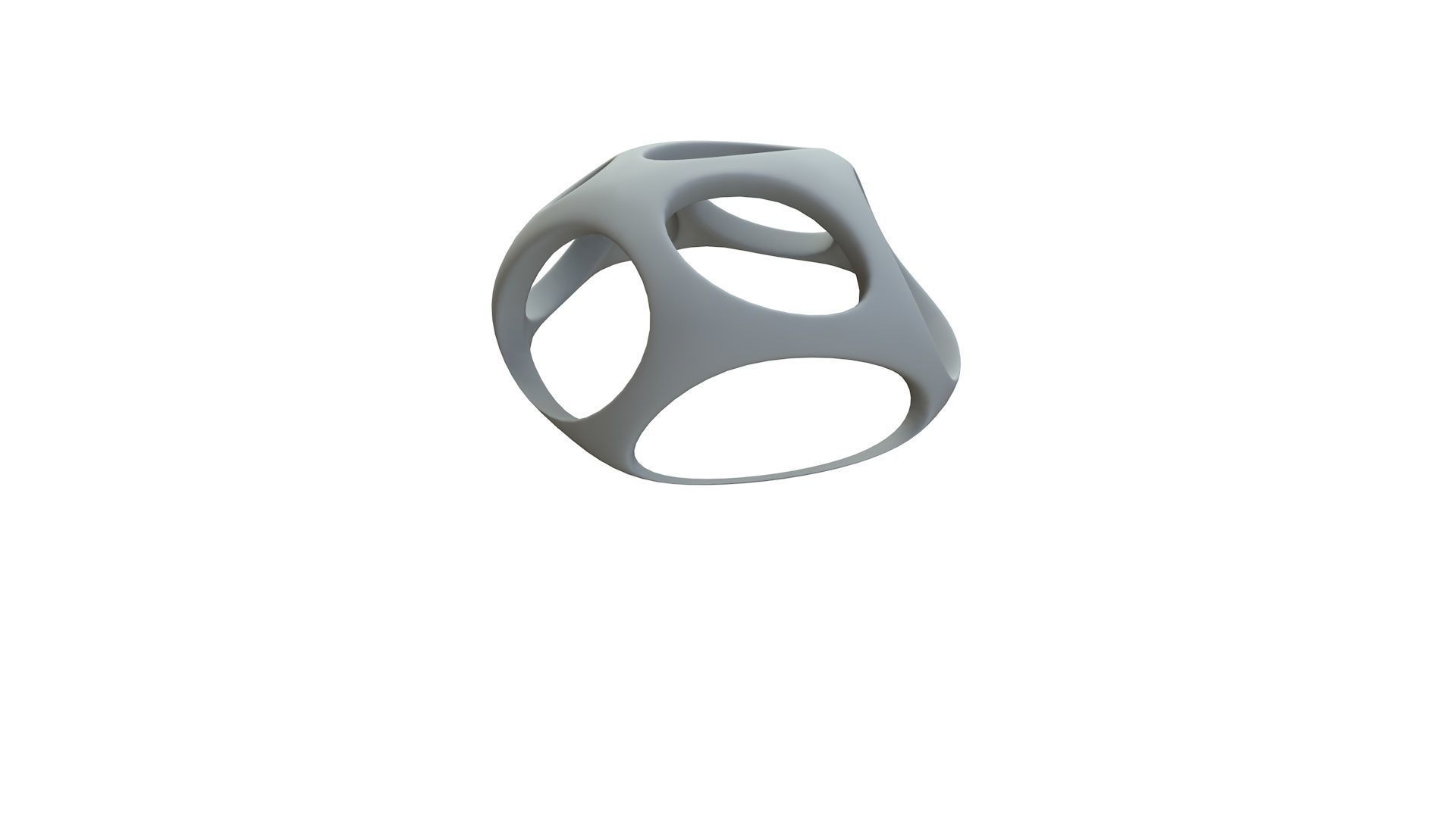 SciFi Cube Object No 49461 Low Poly Shape Low-poly 3D model_13