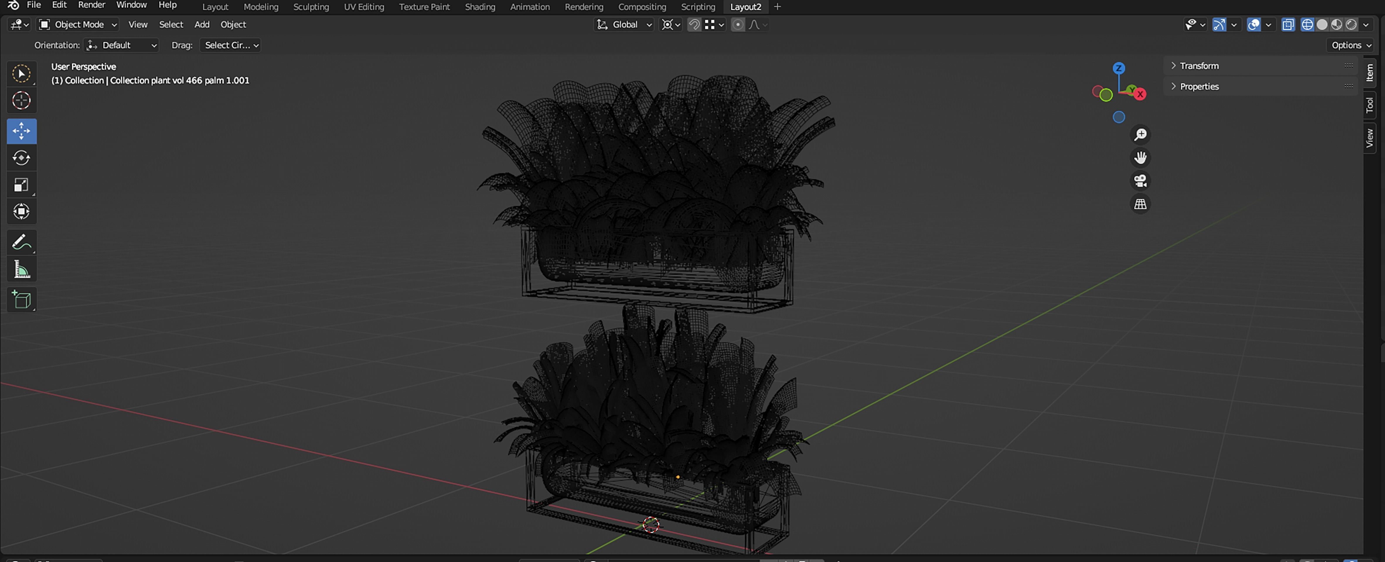 Collection plant vol 466 - blender model  3D model_7