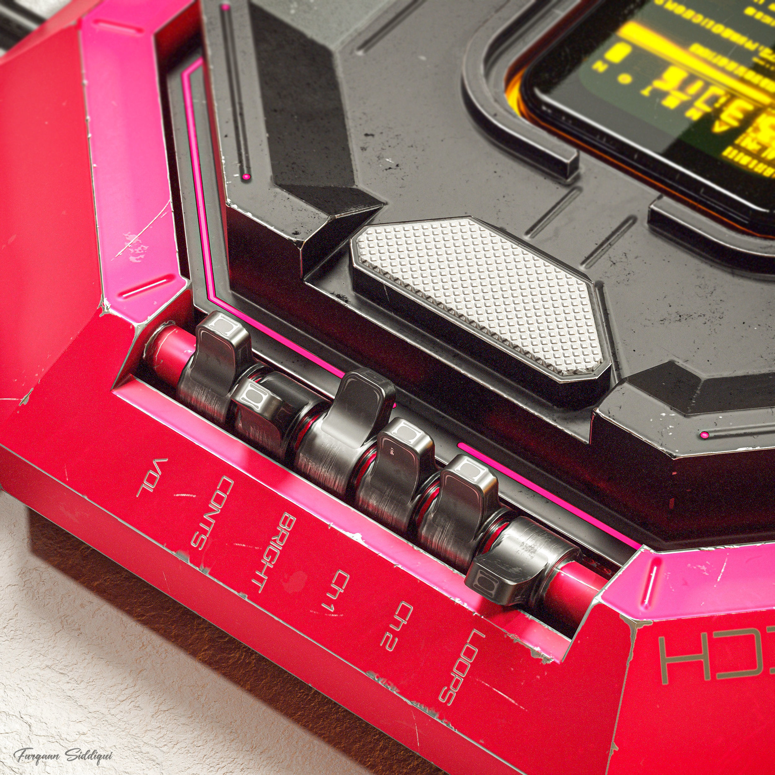 Sci-fi Controller V20 PBR Low-poly 3D model_4