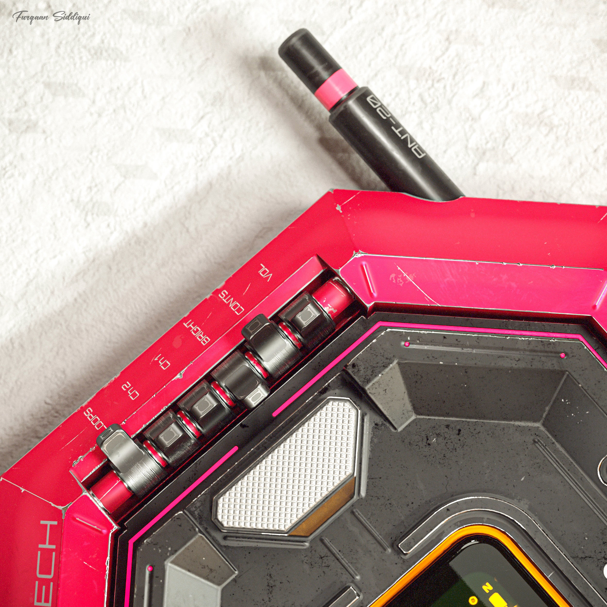 Sci-fi Controller V20 PBR Low-poly 3D model_14