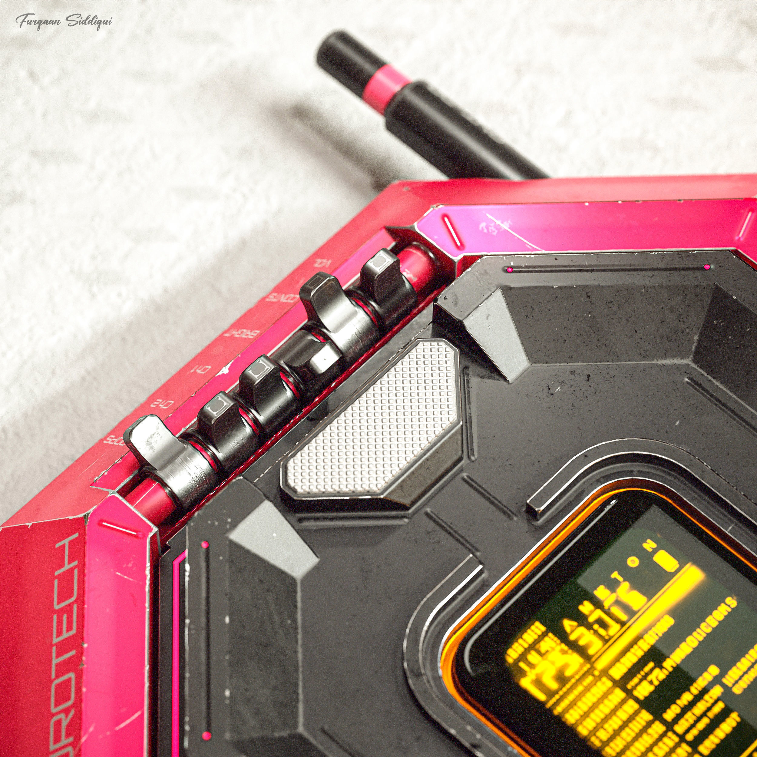 Sci-fi Controller V20 PBR Low-poly 3D model_3