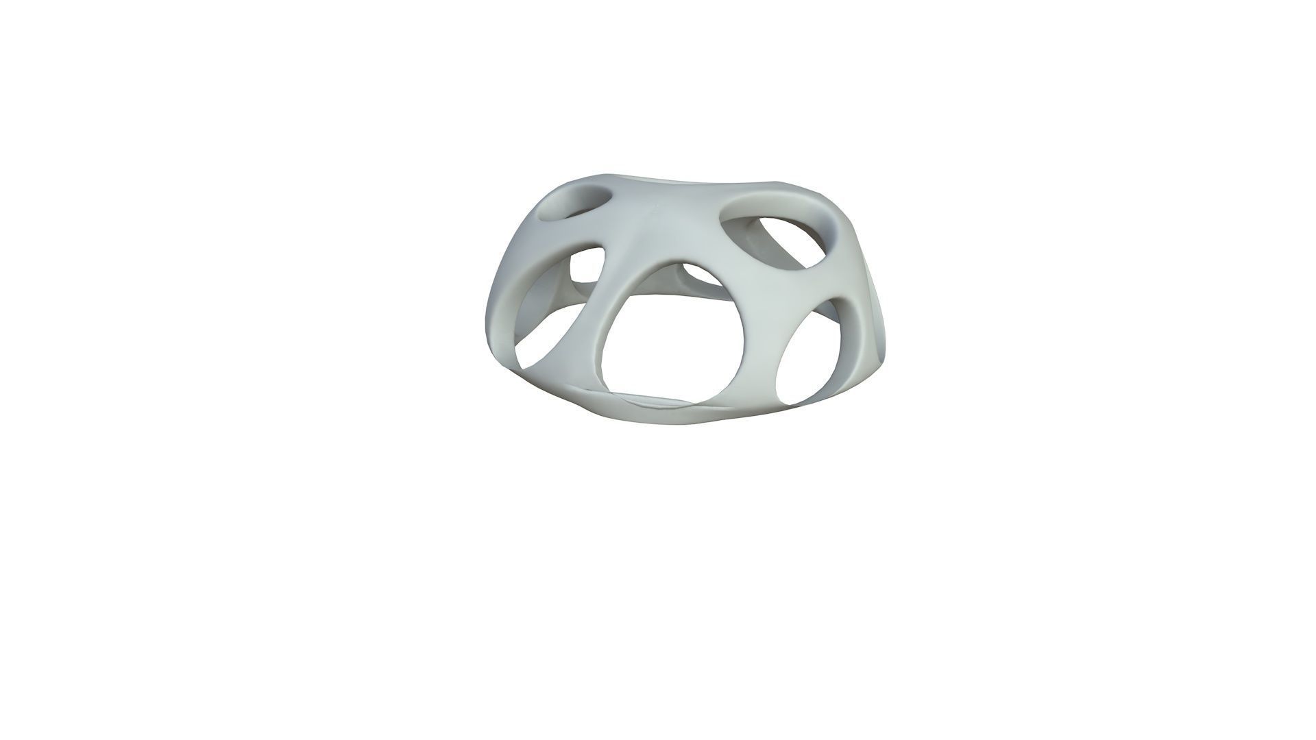 SciFi Cube Object No 47583 Low Poly Shape Low-poly 3D model_3