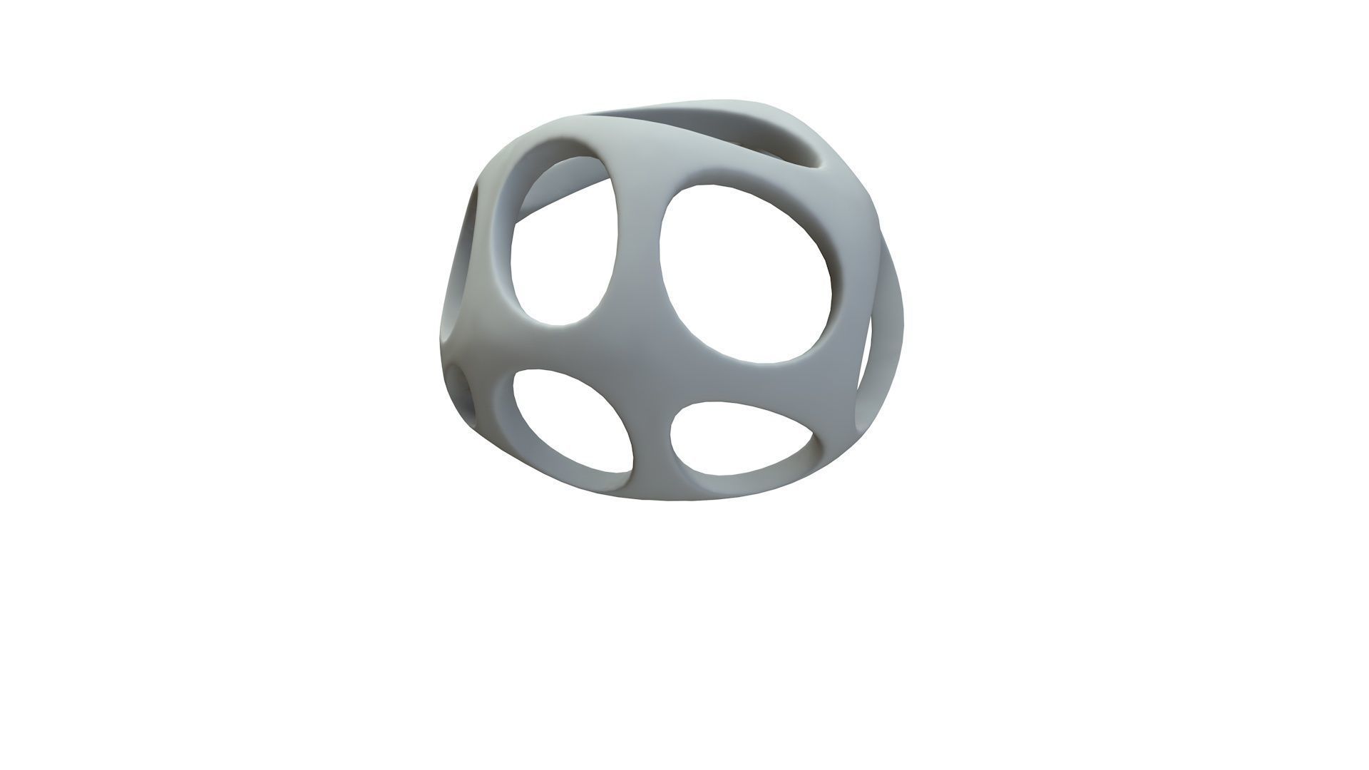 SciFi Cube Object No 46876 Low Poly Shape Low-poly 3D model_15