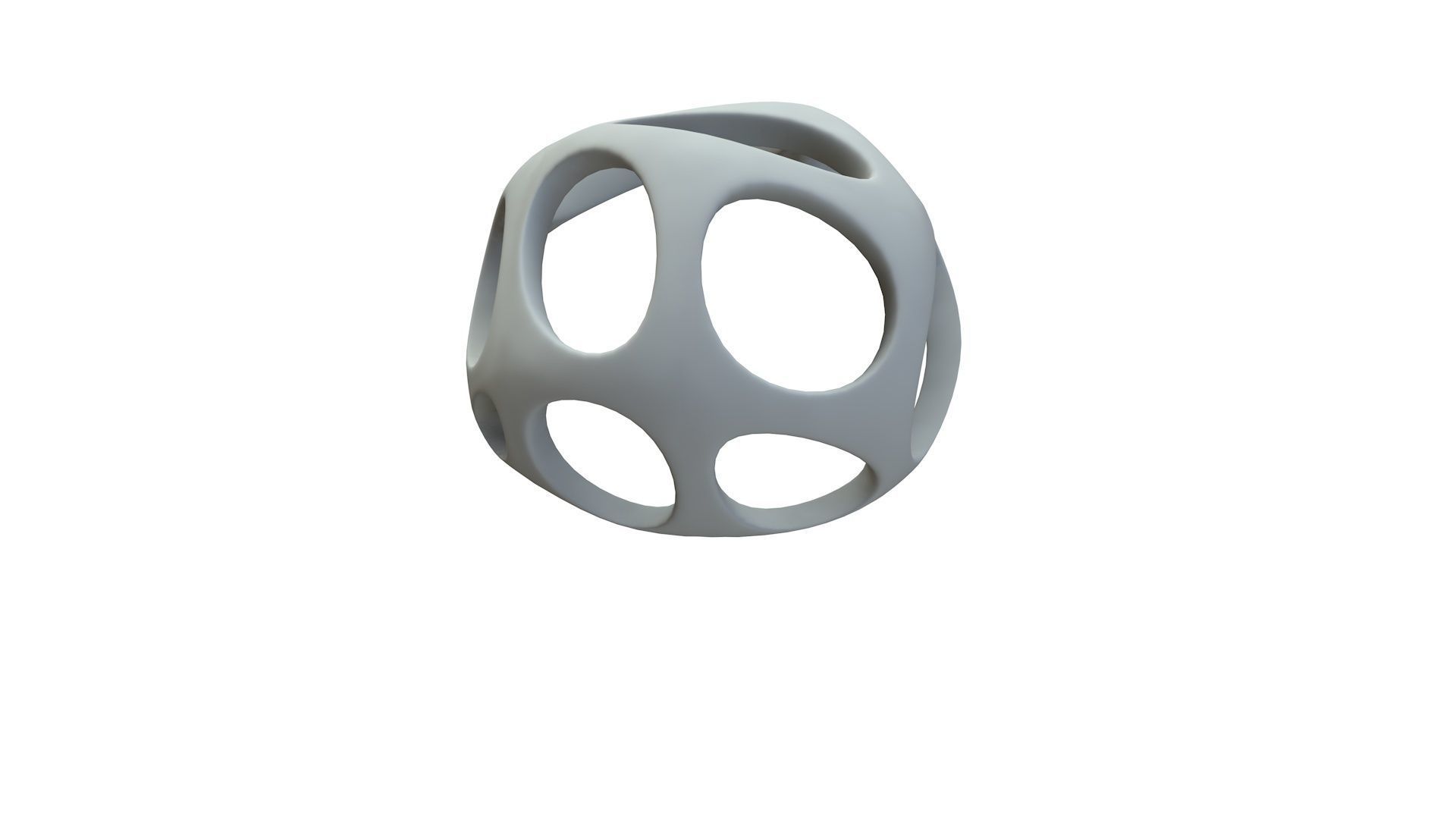 SciFi Cube Object No 46876 Low Poly Shape Low-poly 3D model_16