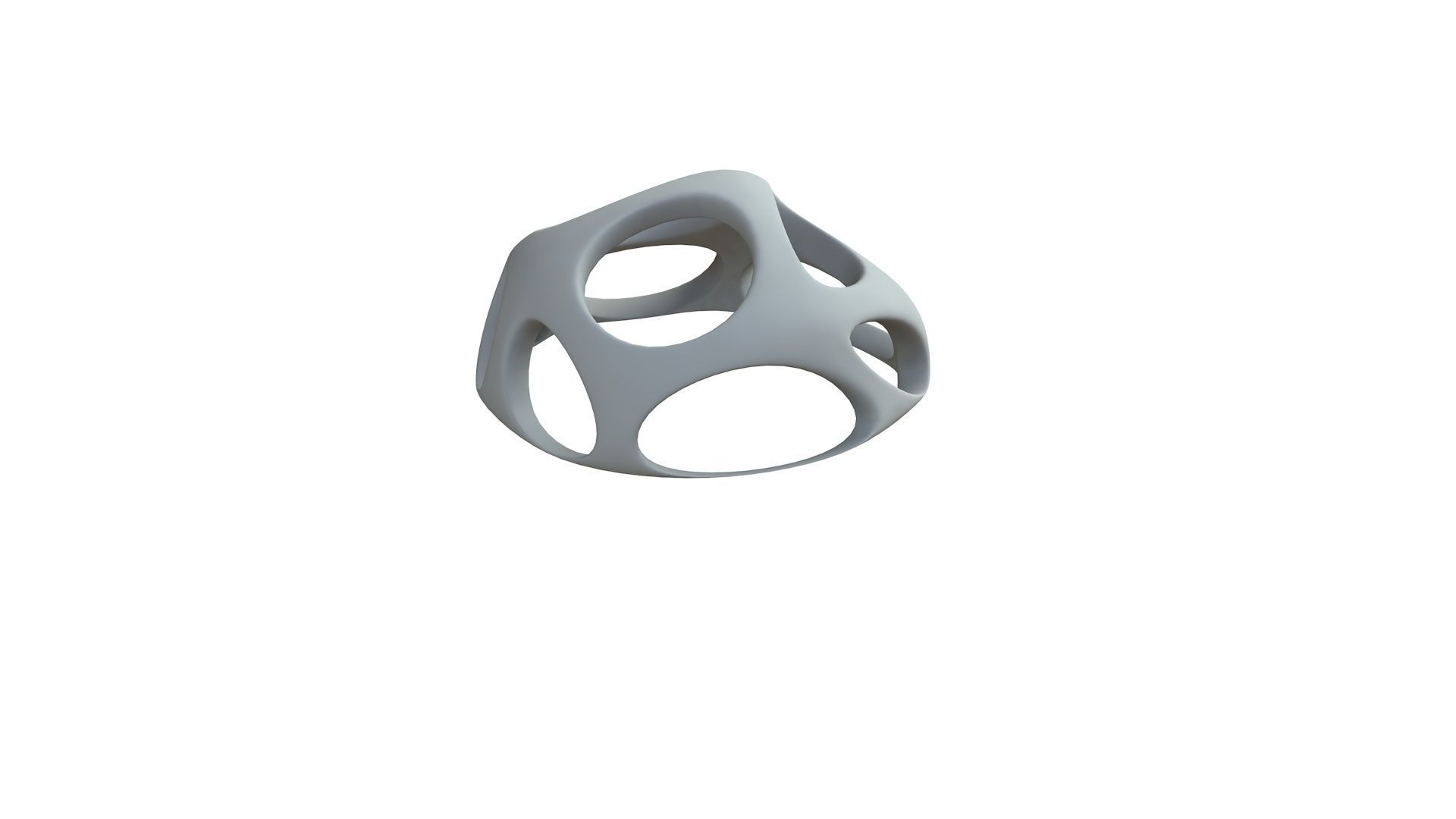 SciFi Cube Object No 46876 Low Poly Shape Low-poly 3D model_8