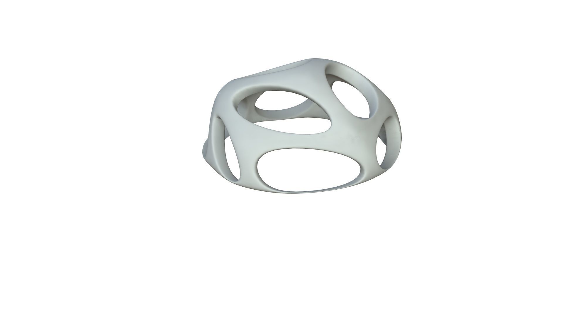 SciFi Cube Object No 46876 Low Poly Shape Low-poly 3D model_2