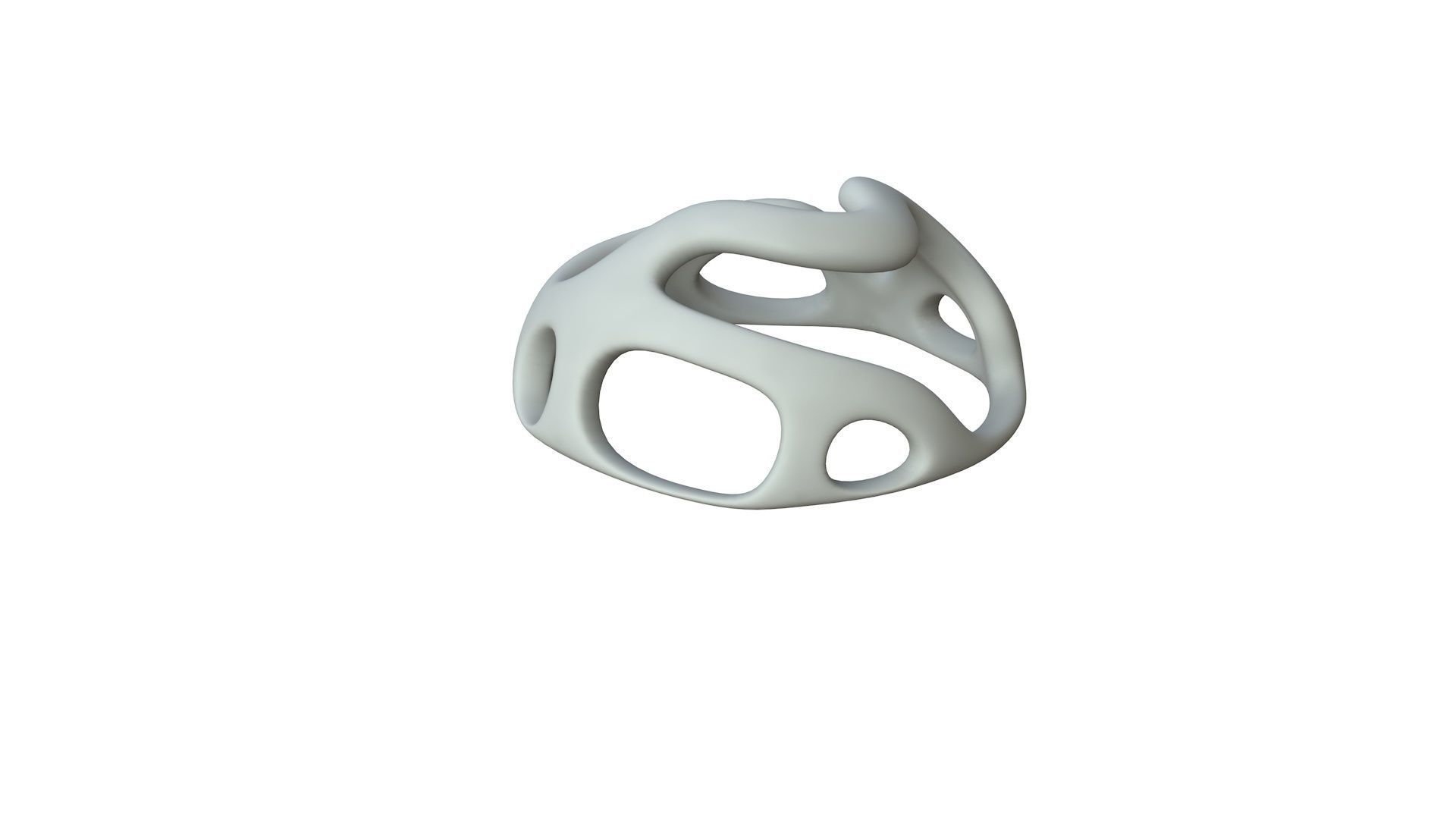 SciFi Cube Object No 45897 Low Poly Shape Low-poly 3D model_1