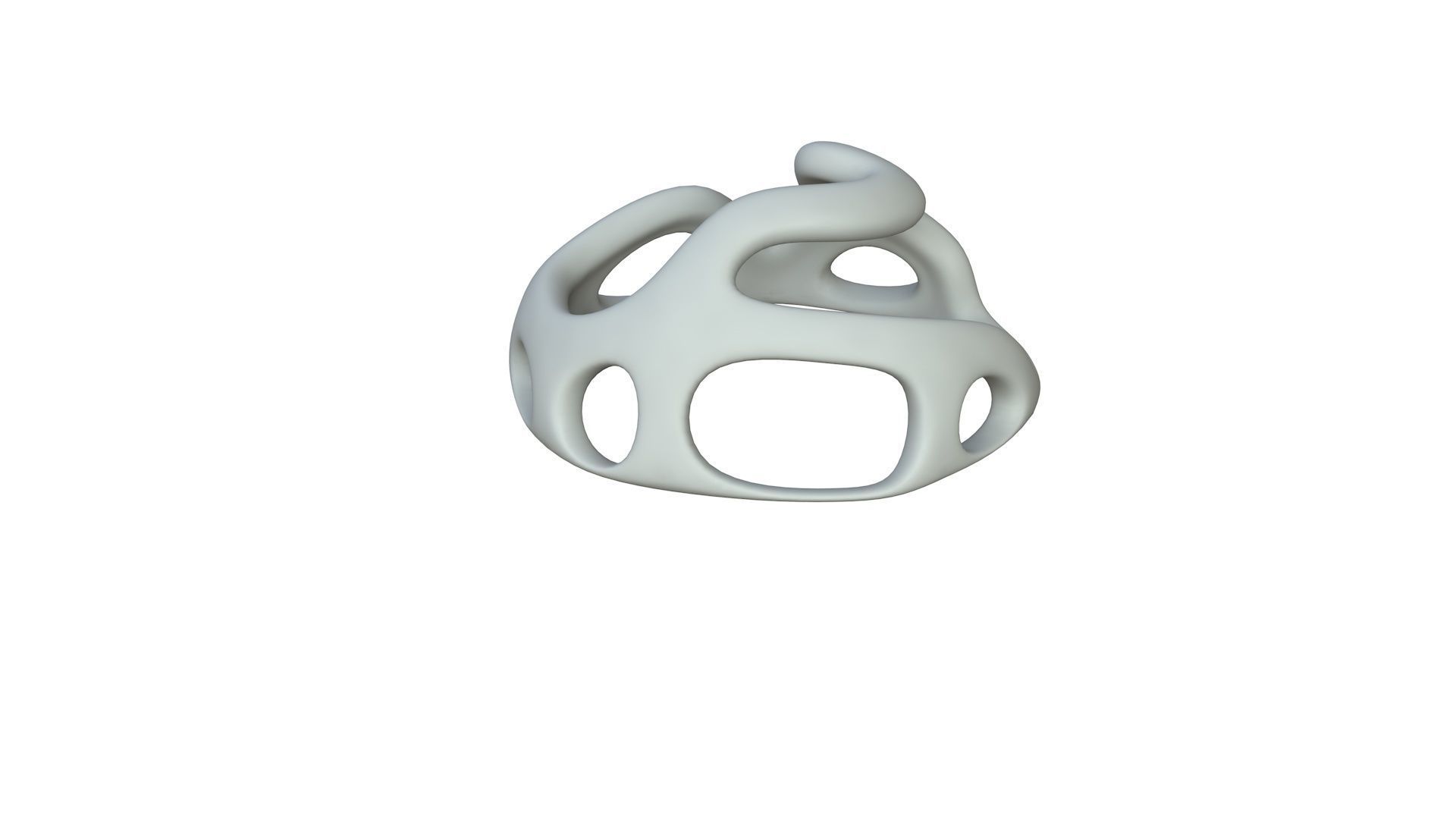 SciFi Cube Object No 45897 Low Poly Shape Low-poly 3D model_3