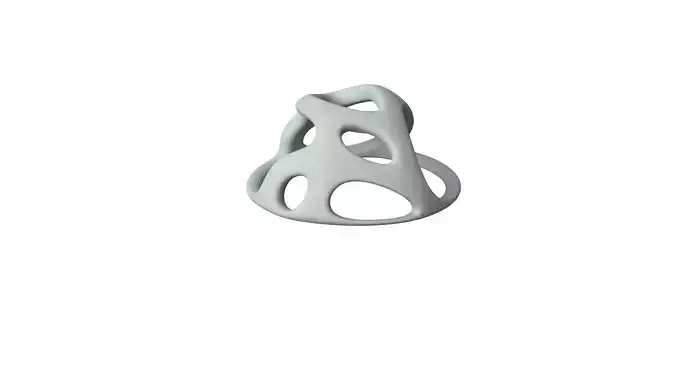 SciFi Cube Object No 44666 Low Poly Shape Low-poly 3D model