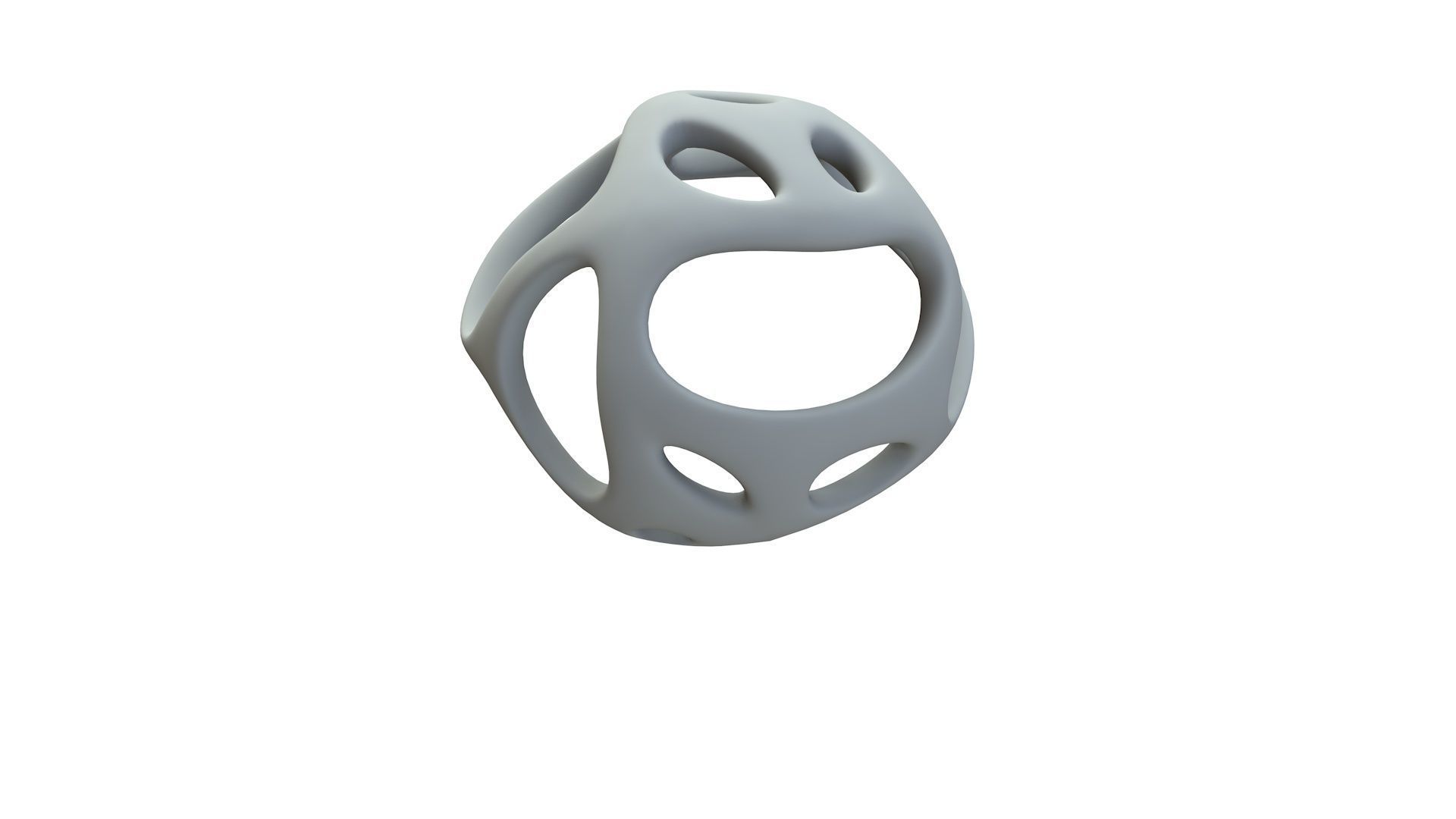 SciFi Cube Object No 44611 Low Poly Shape Low-poly 3D model_12