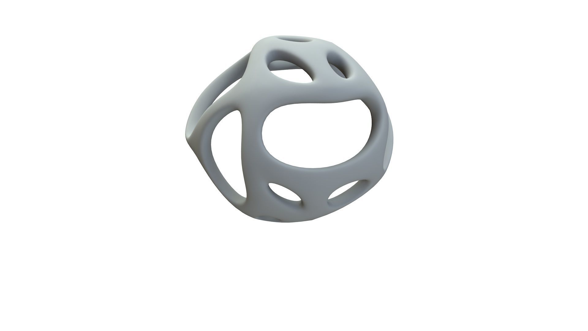 SciFi Cube Object No 44611 Low Poly Shape Low-poly 3D model_16