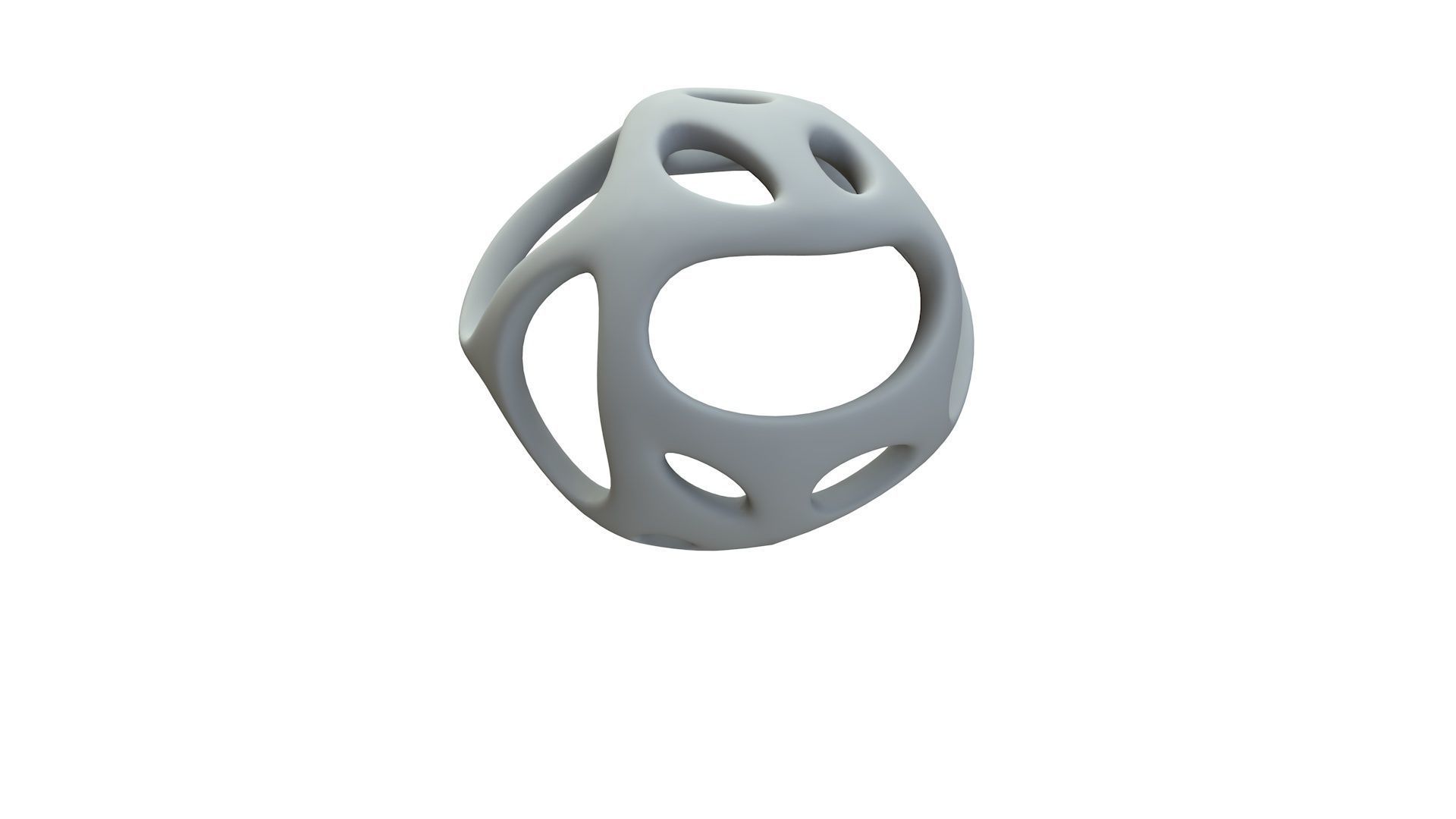 SciFi Cube Object No 44611 Low Poly Shape Low-poly 3D model_14