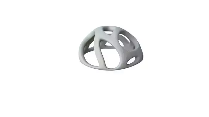 SciFi Cube Object No 44531 Low Poly Shape Low-poly 3D model