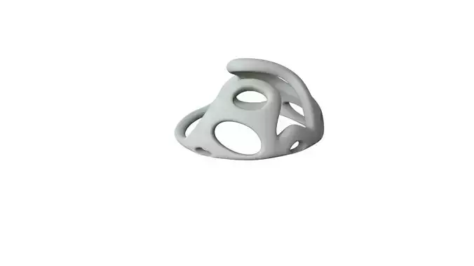 SciFi Cube Object No 44151 Low Poly Shape Low-poly 3D model