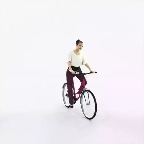 Dream 01J bicycle bike Elegant Pants Woman Low-poly 3D model