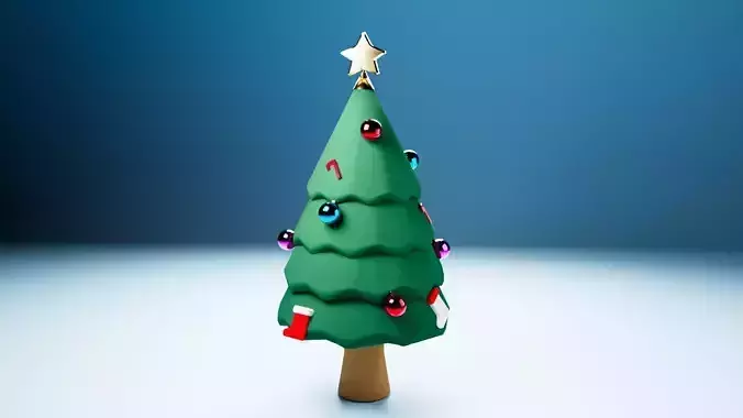 Cartoon Christmas Tree