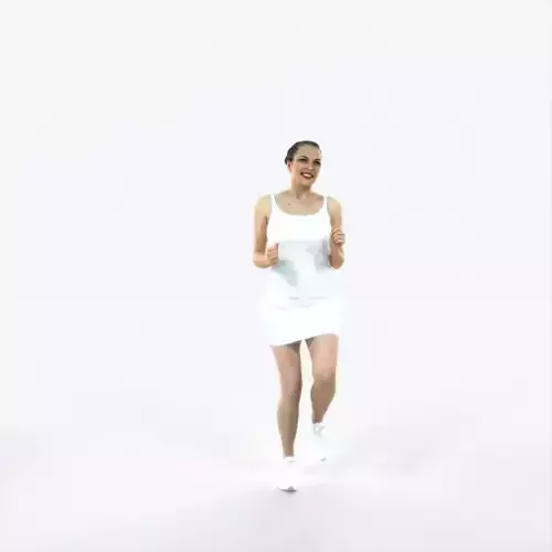 Dream 02M Running Jogging Sports Woman Low-poly 3D model