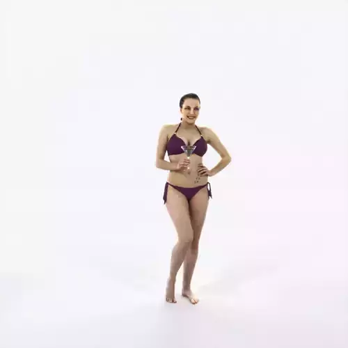 Dream 04I Beach Listening Martini Sports Woman