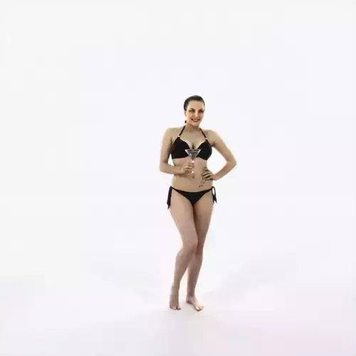 Dream 04B Beach Listening Martini Sports Woman