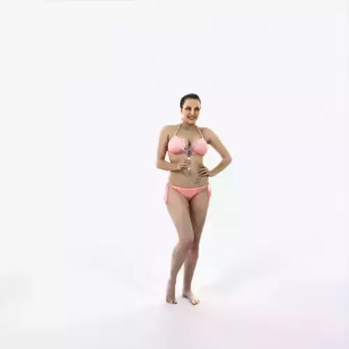 Dream 04A Beach Listening Martini Sports Woman