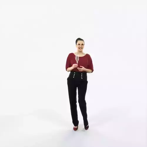 Dream 04I Holding Champagne Event Elegant Woman