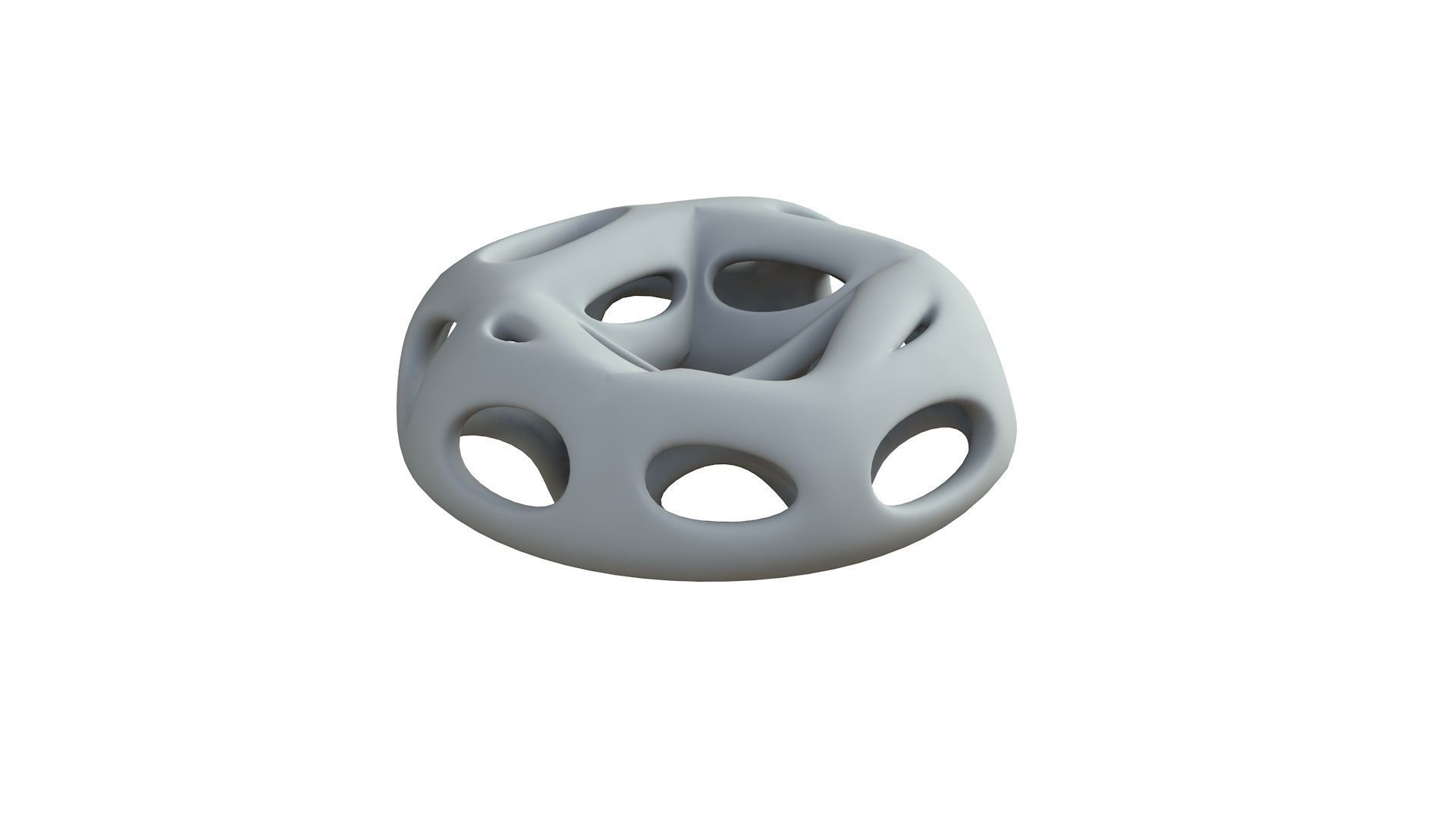 SciFi Cube Object No 66336 Low Poly Shape Low-poly 3D model_7