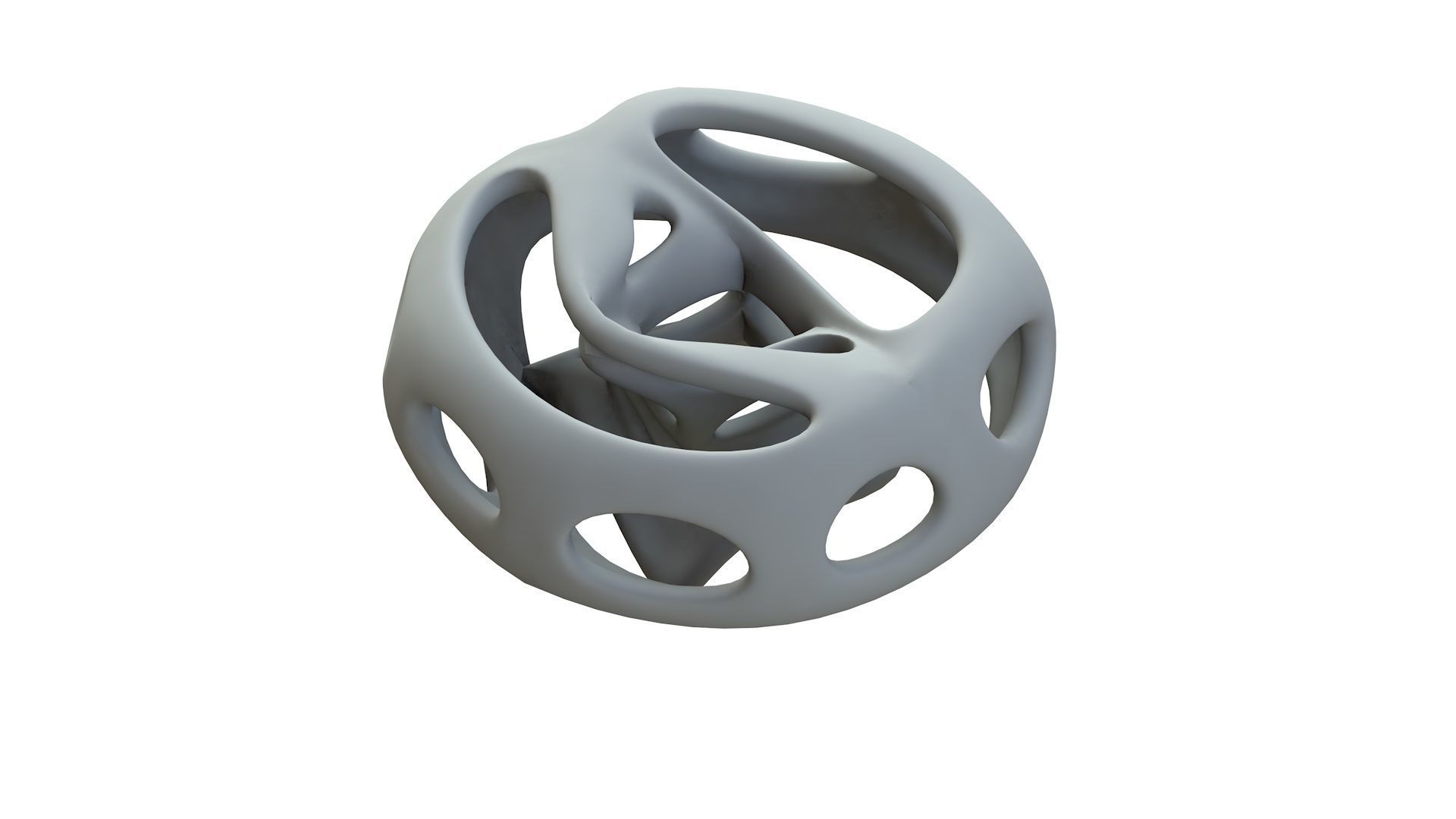 SciFi Cube Object No 66331 Low Poly Shape Low-poly 3D model_14