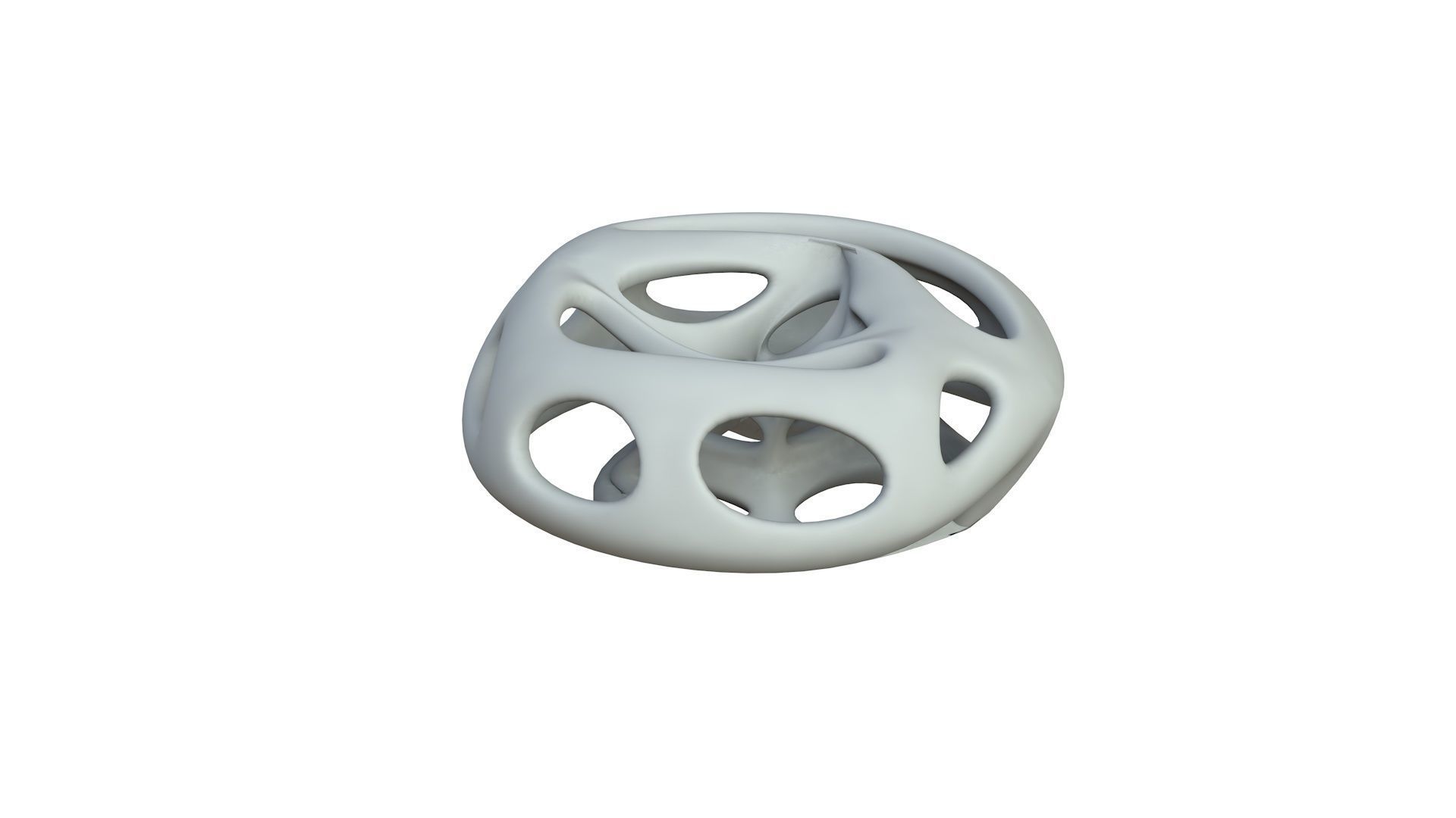 SciFi Cube Object No 66331 Low Poly Shape Low-poly 3D model_3