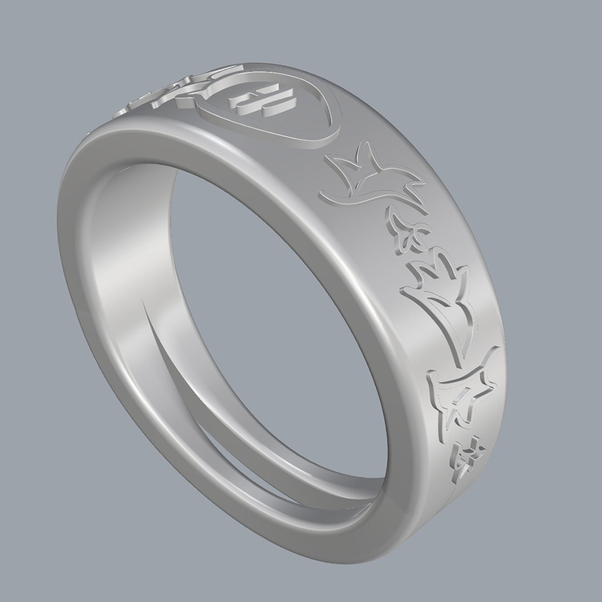 Heartstopper Ring 3D print model_6